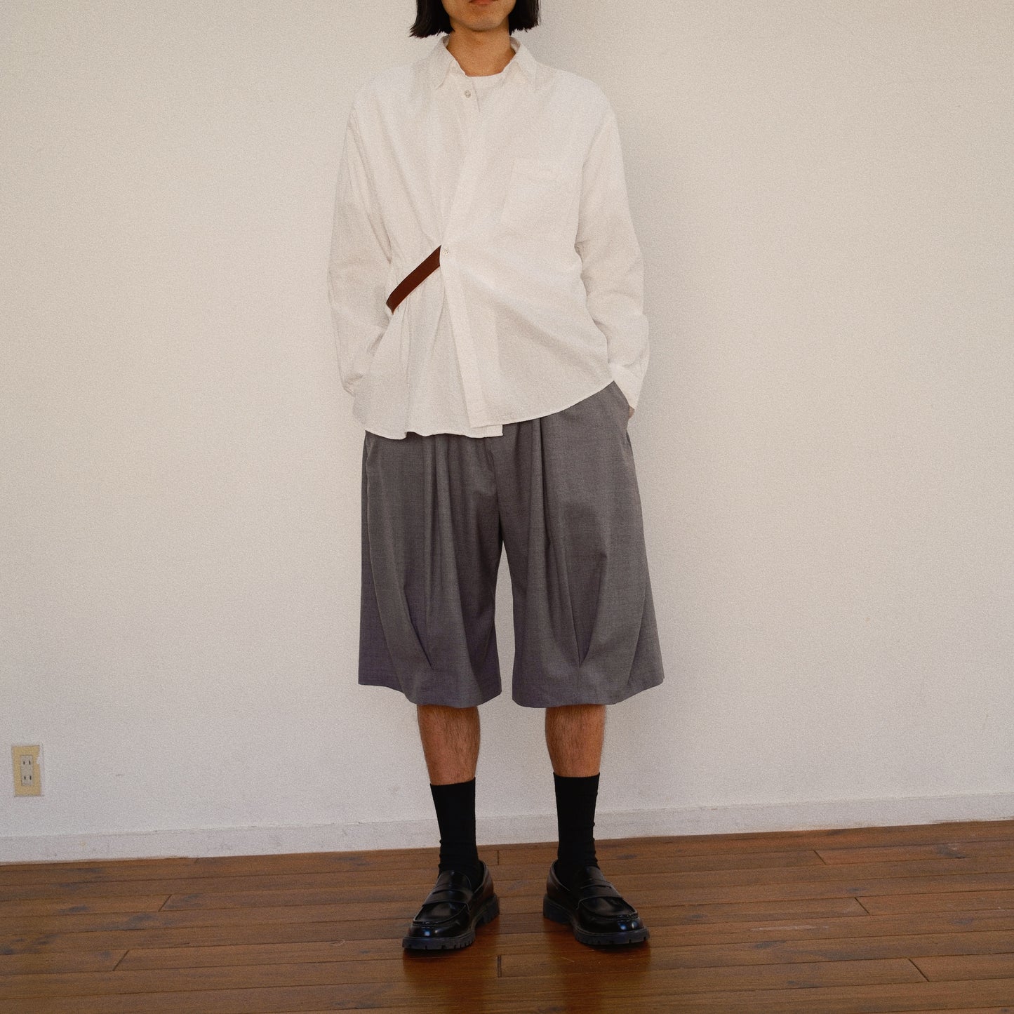 Asymmetric Shirt White