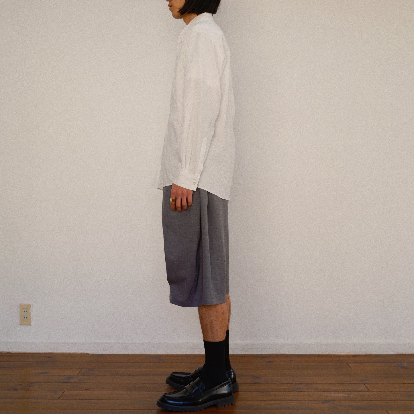 Asymmetric Shirt White