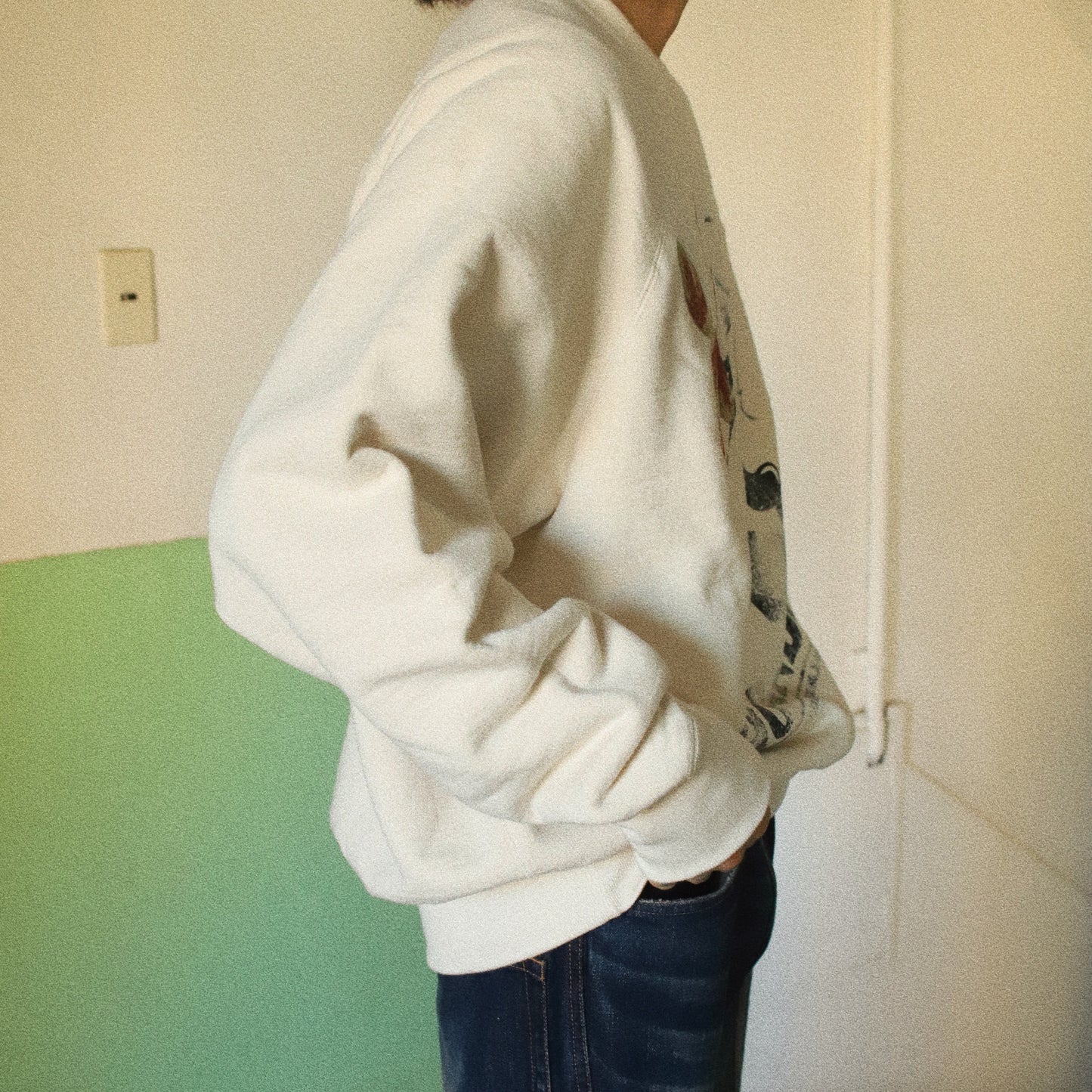 Vintage finished sweatshirt Oatmeal