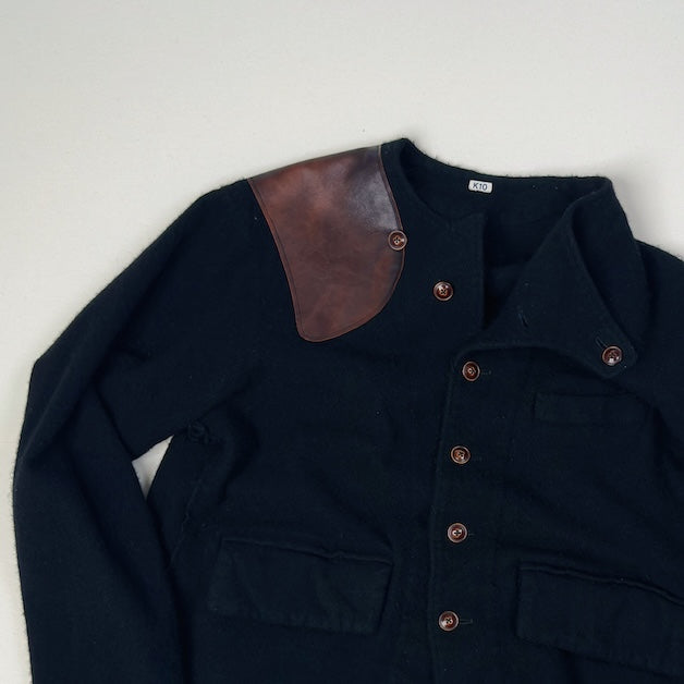 Asymmetric jacket Black