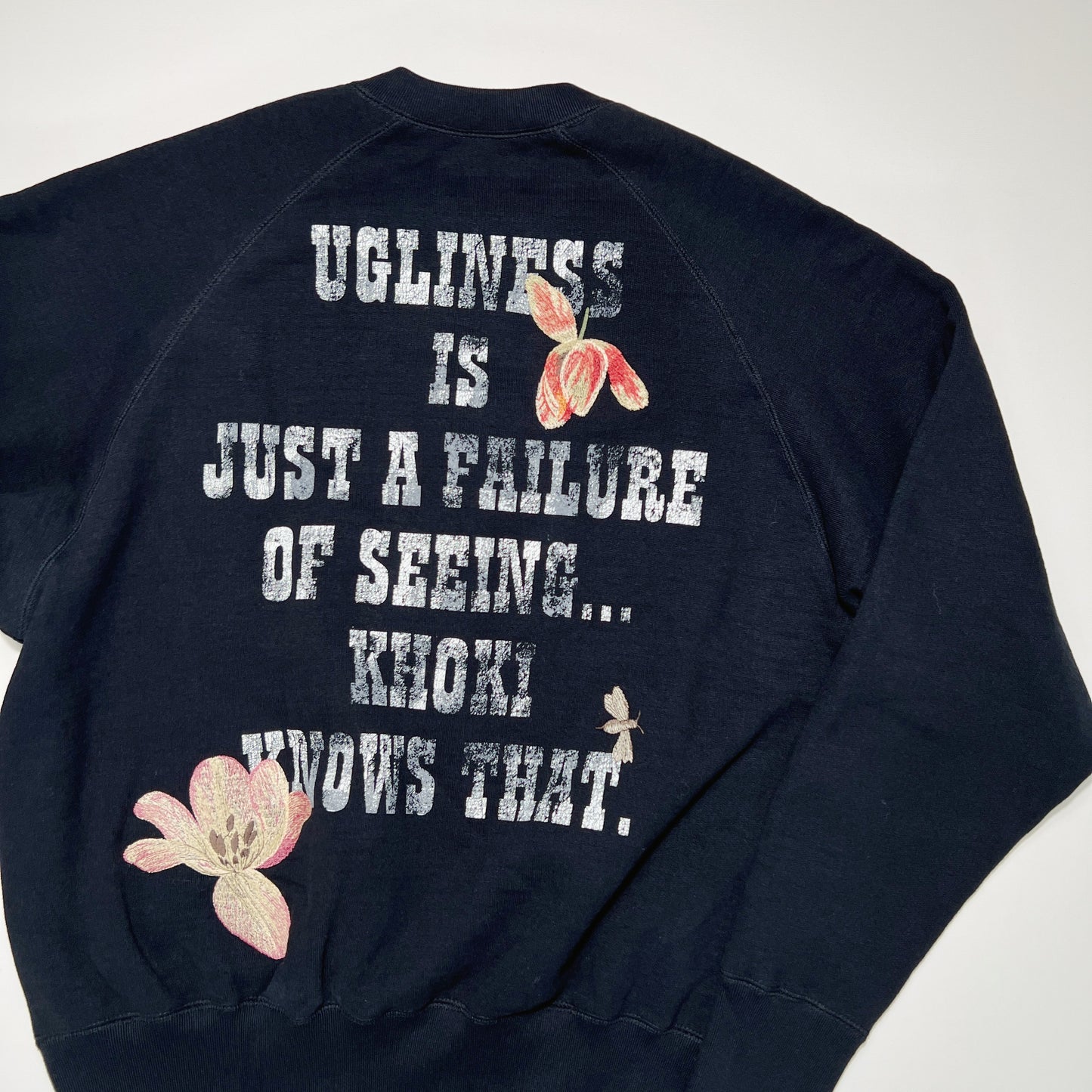 Vintage finished sweatshirt Black