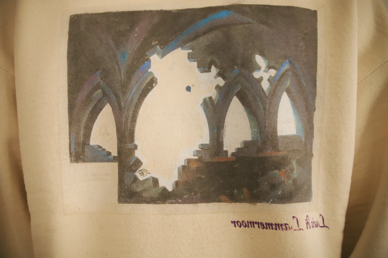 Printed sweat shirt Oatmeal