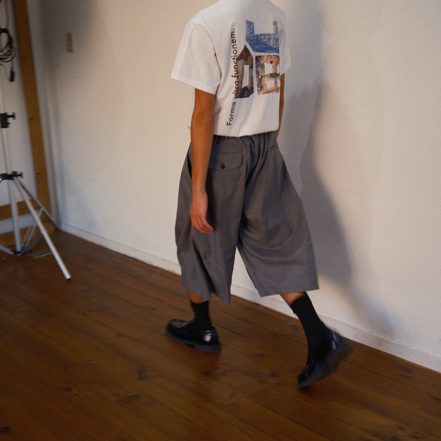 Pleated Balloon Dress Pants  Gray