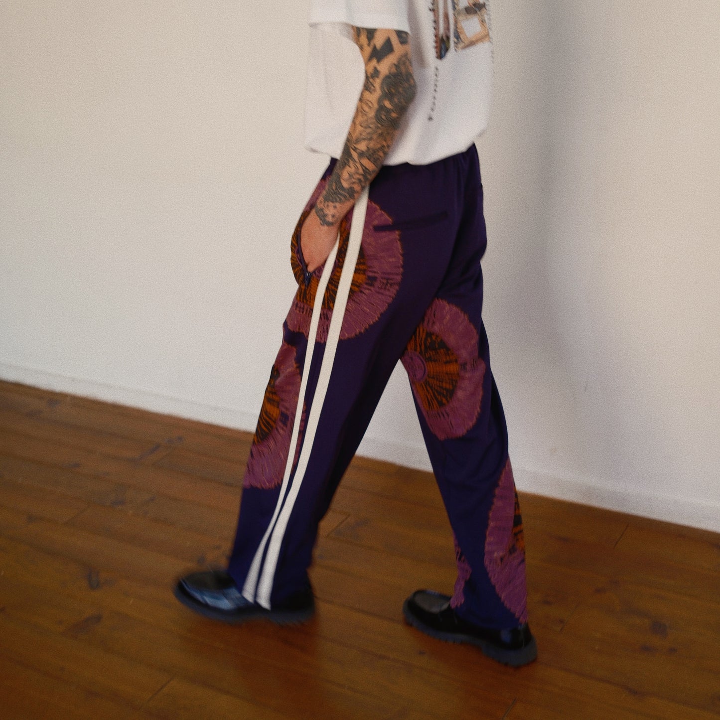 Tie-Dye Track Pants Navy