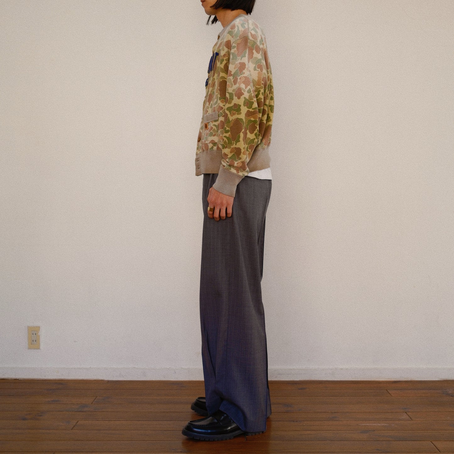 Camo Sweat Cardigan khaki