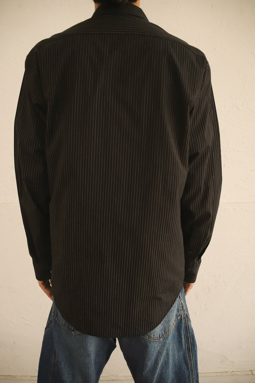 Appliqué-detail shirt Black