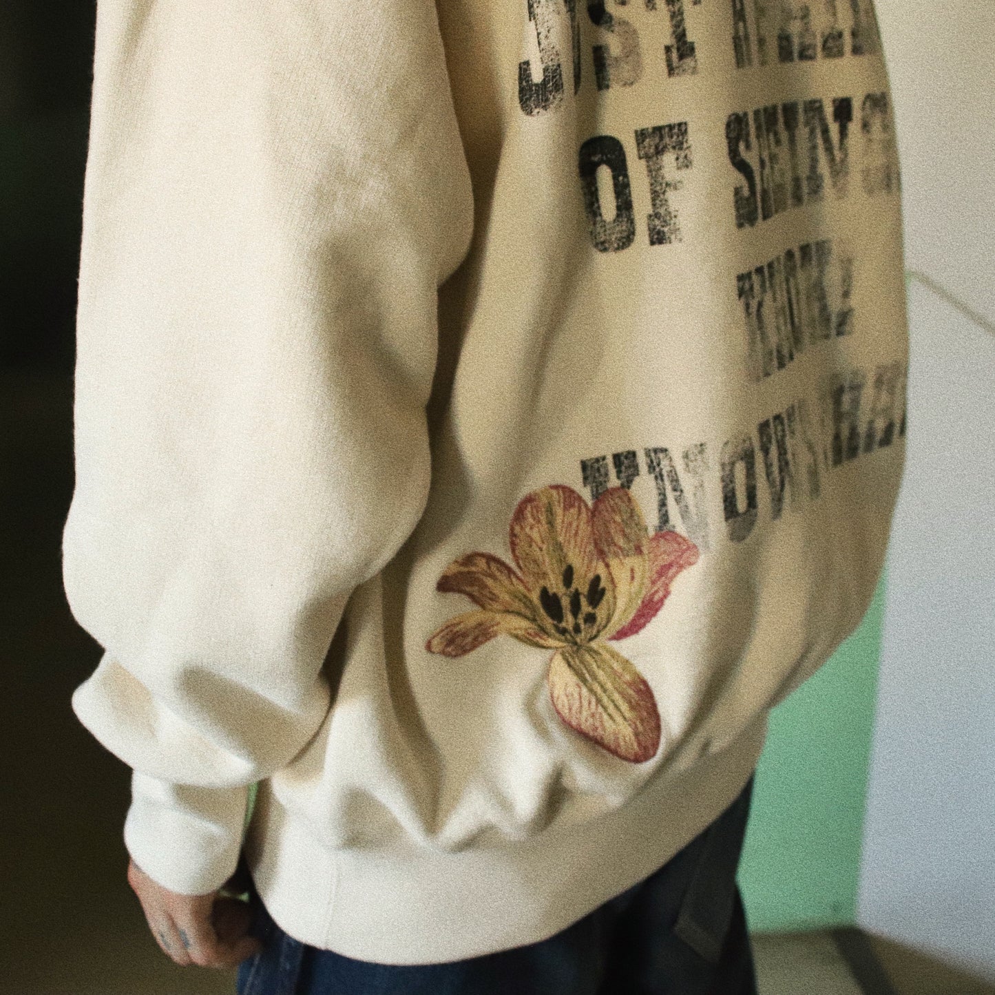 Vintage finished sweatshirt Oatmeal