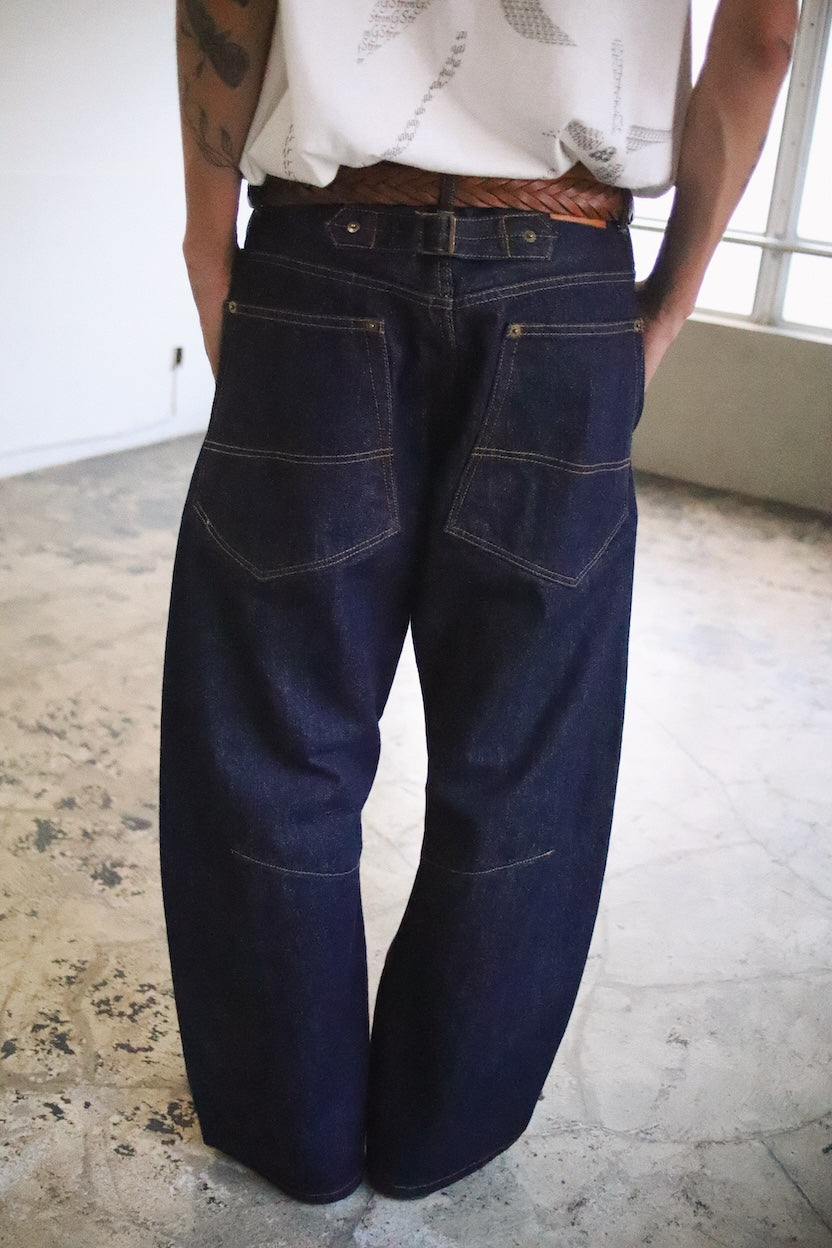 3D cutting denim pants Indigo – EYE/KHOKI