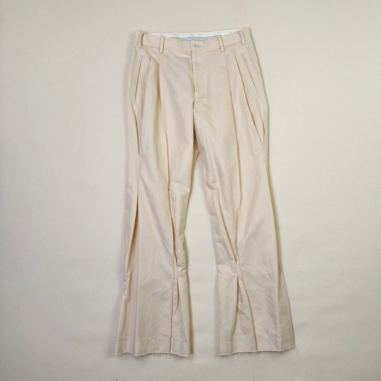 Pleated Chino Pants  Ivory