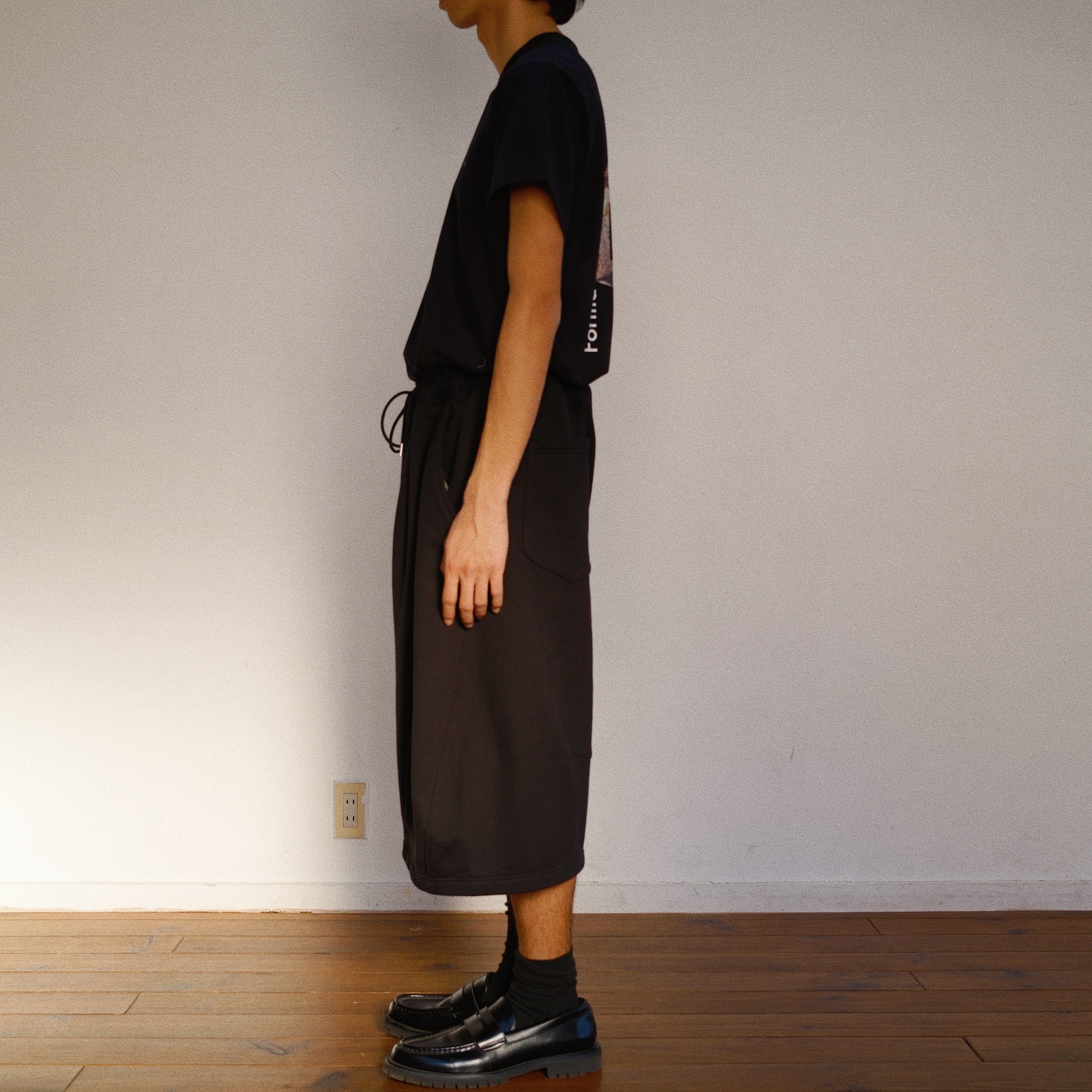 パンツ KHOKI - Pleated Balloon Sweat Pants Pleated Balloon Sweat Pants Black – EYE/KHOKI