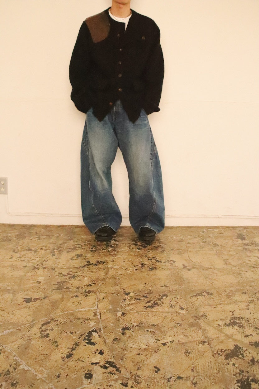 Asymmetric jacket Black