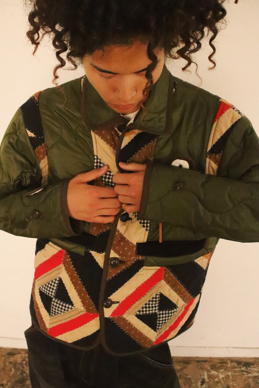 Quilt jacket Beige