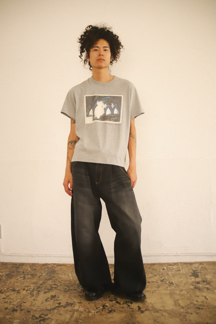 Printed T-shirt Gray