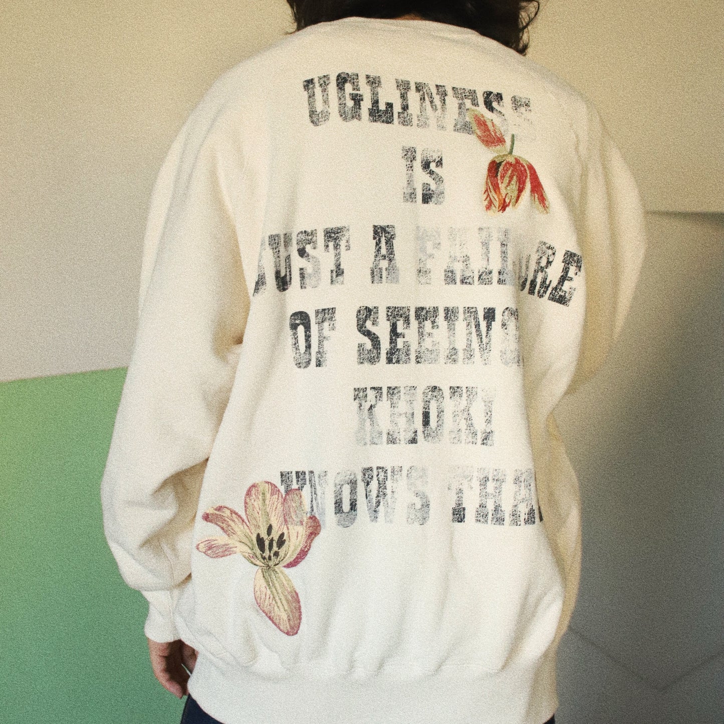 Vintage finished sweatshirt Oatmeal