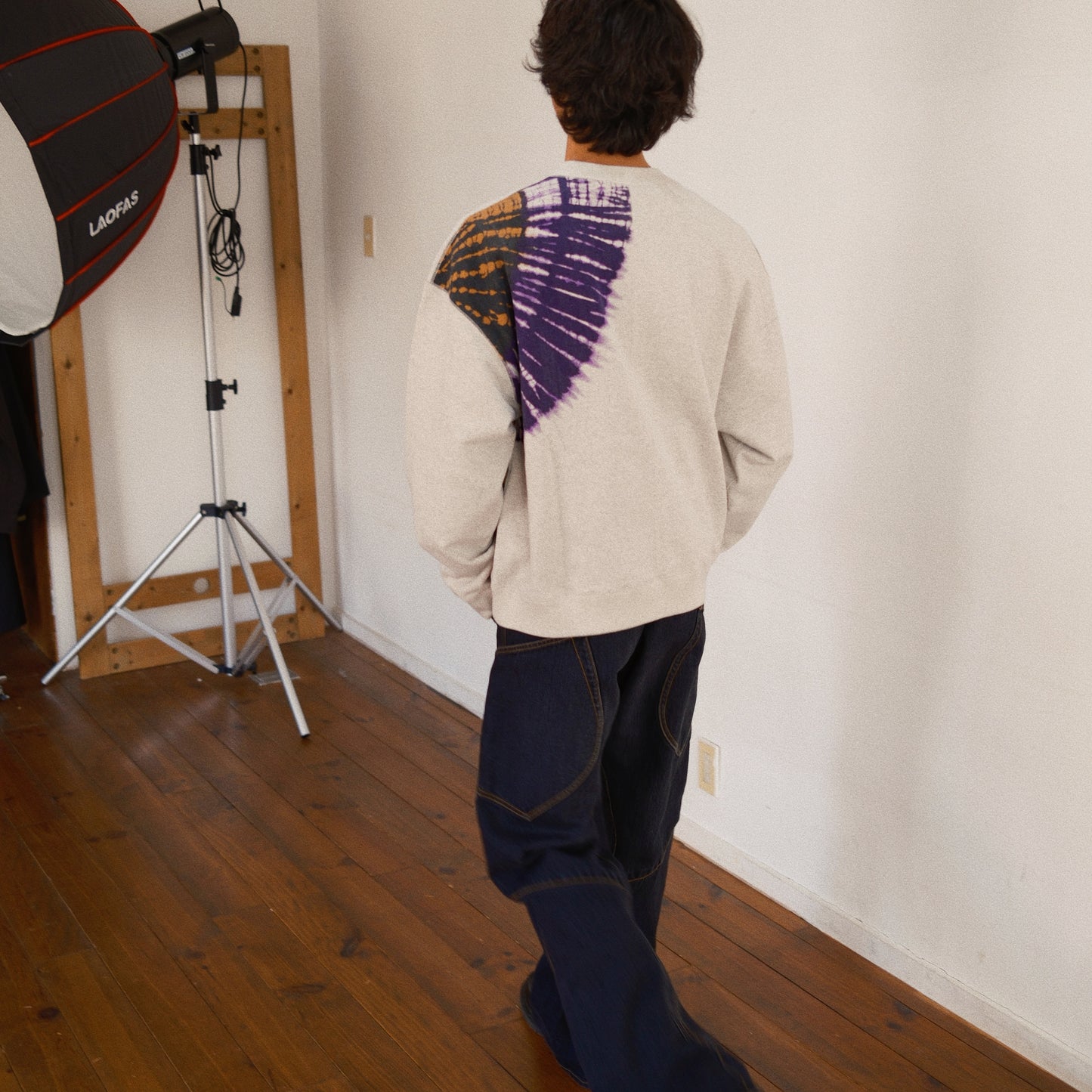 Tie-Dye Sweat Shirt Oatmeal