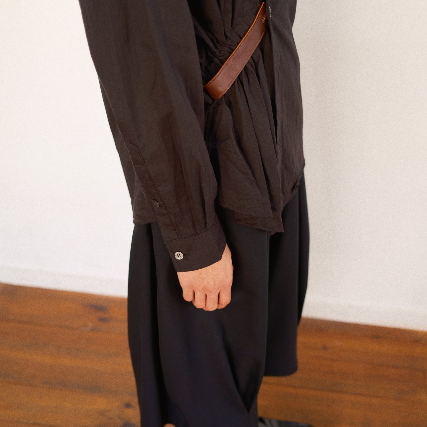 Asymmetric Shirt Balck