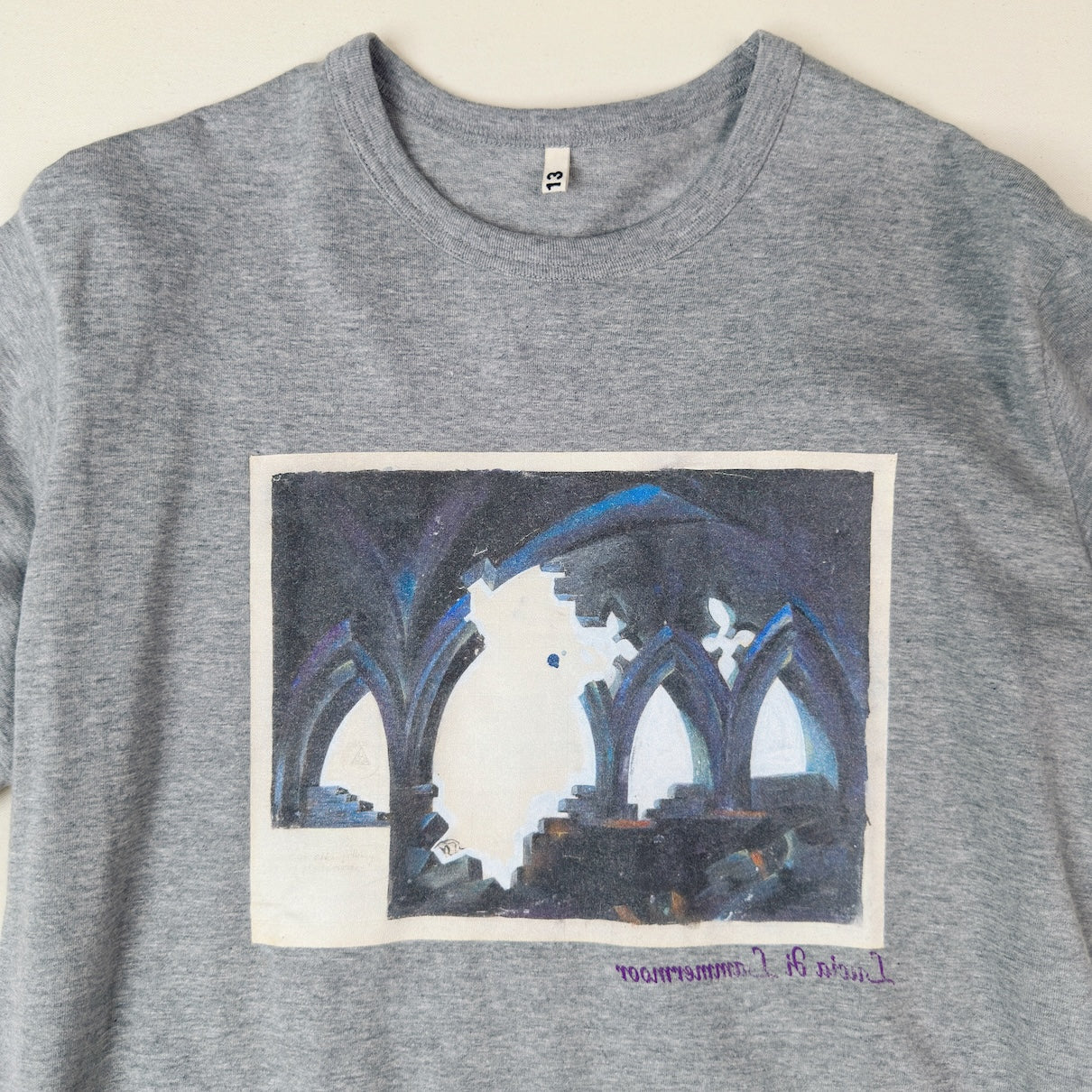 Printed T-shirt Gray