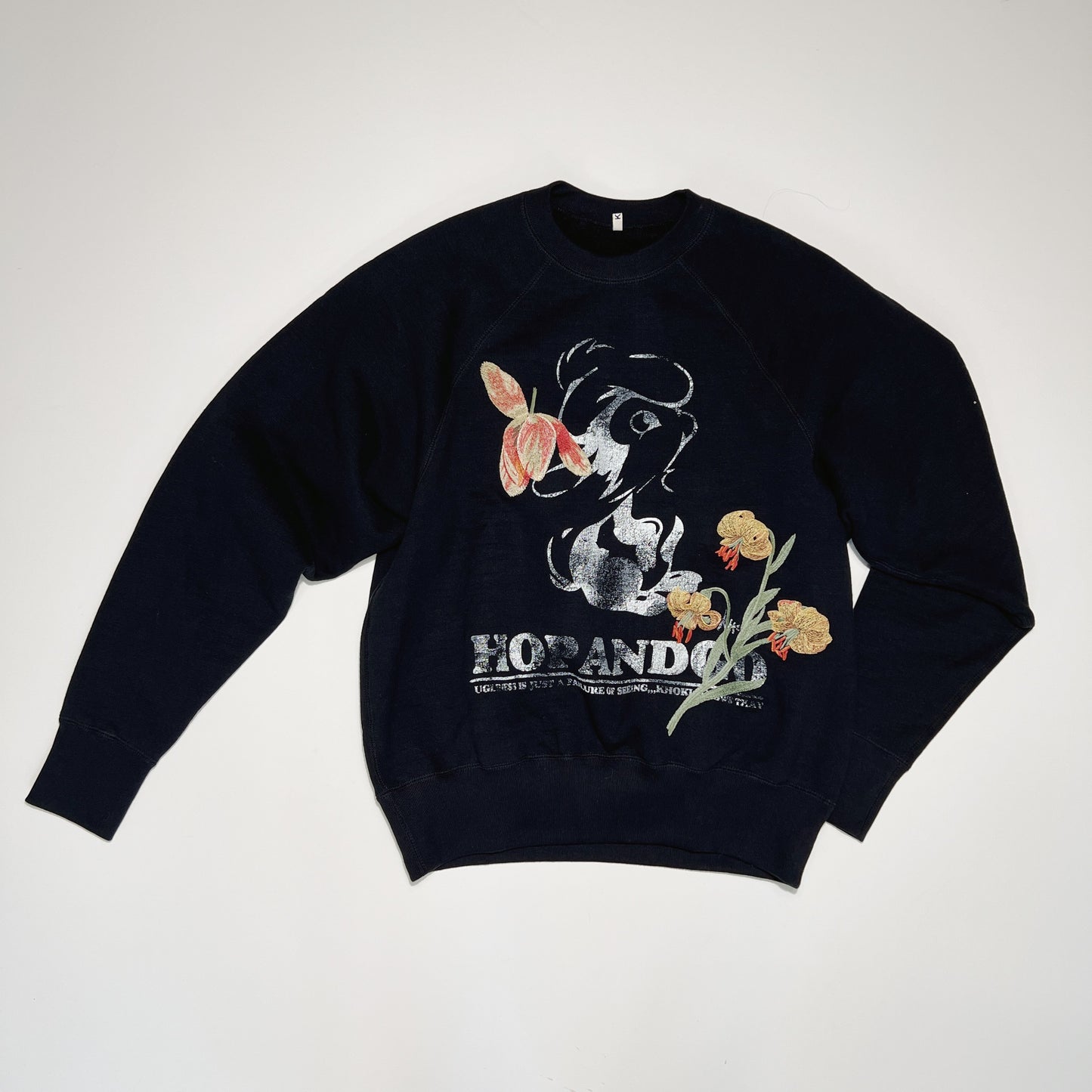 Vintage finished sweatshirt Black