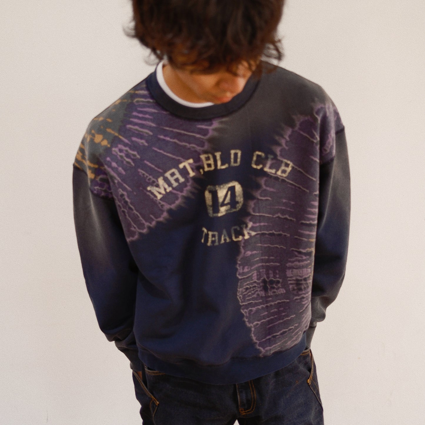 Tie-Dye Sweat Shirt Black