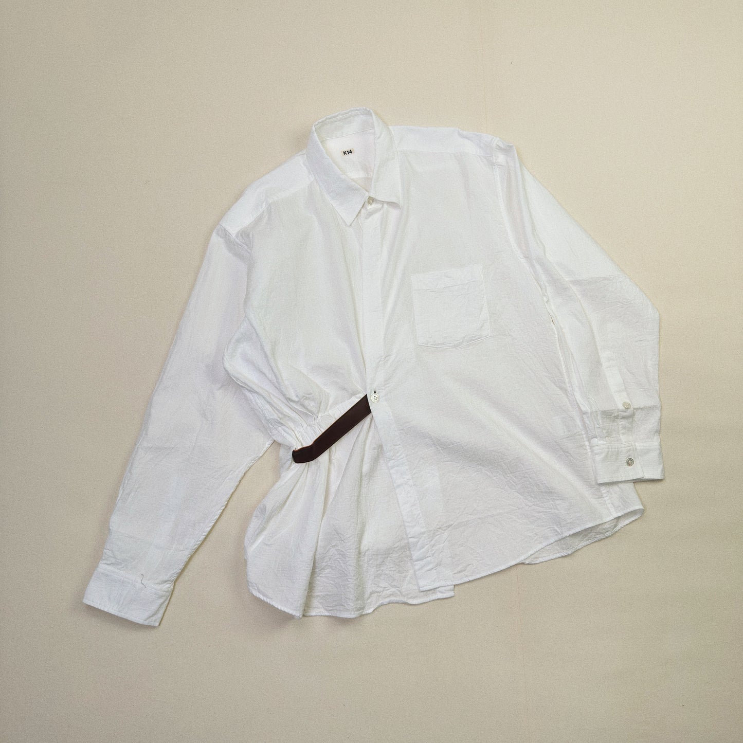 Asymmetric Shirt White