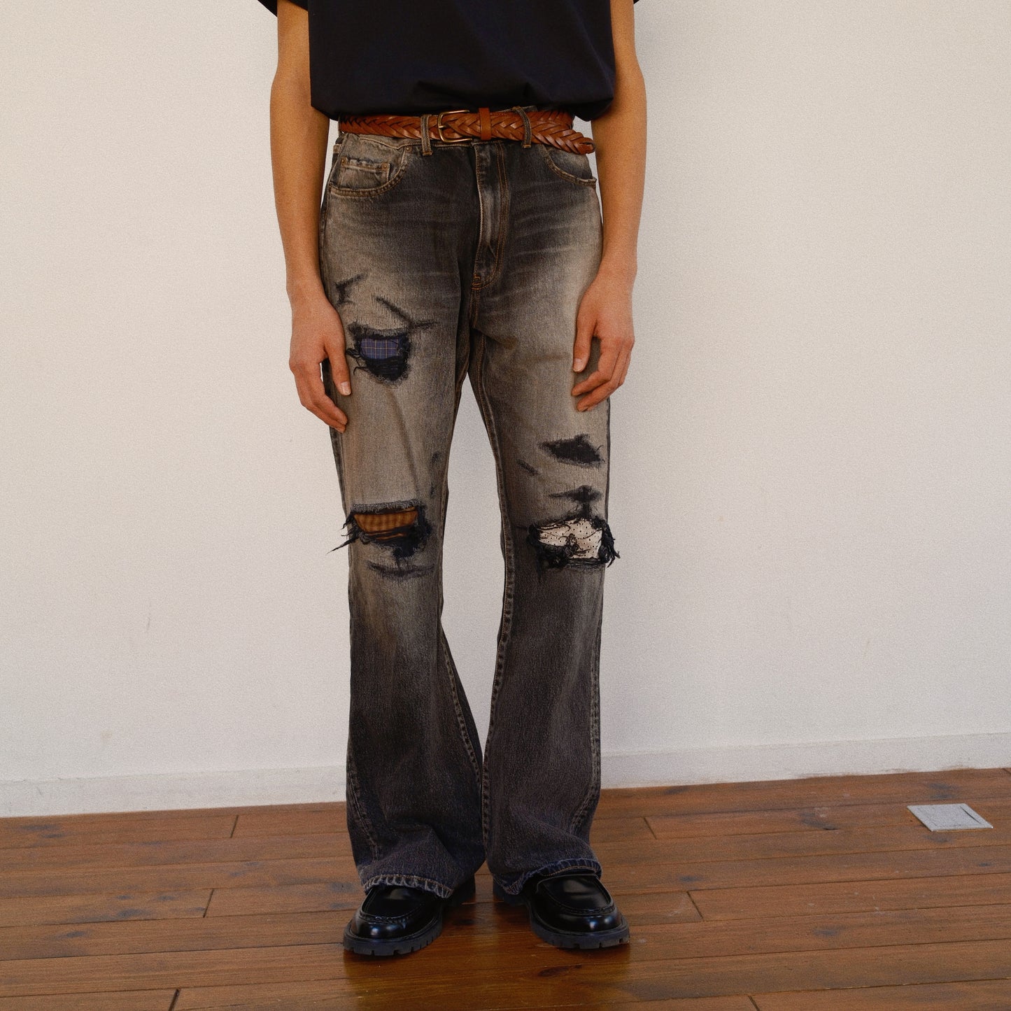 Fated Memory Denim Pants  Black