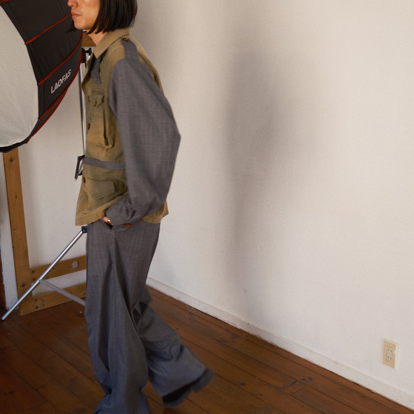 Combination Military Jacket Khaki