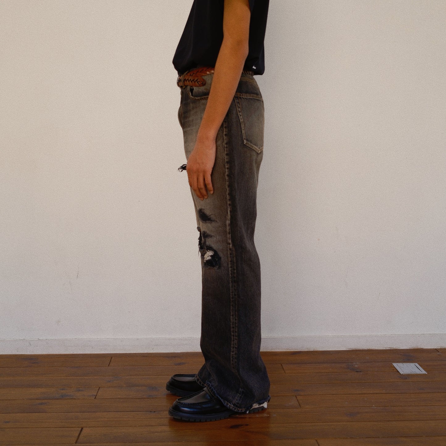 Fated Memory Denim Pants  Black