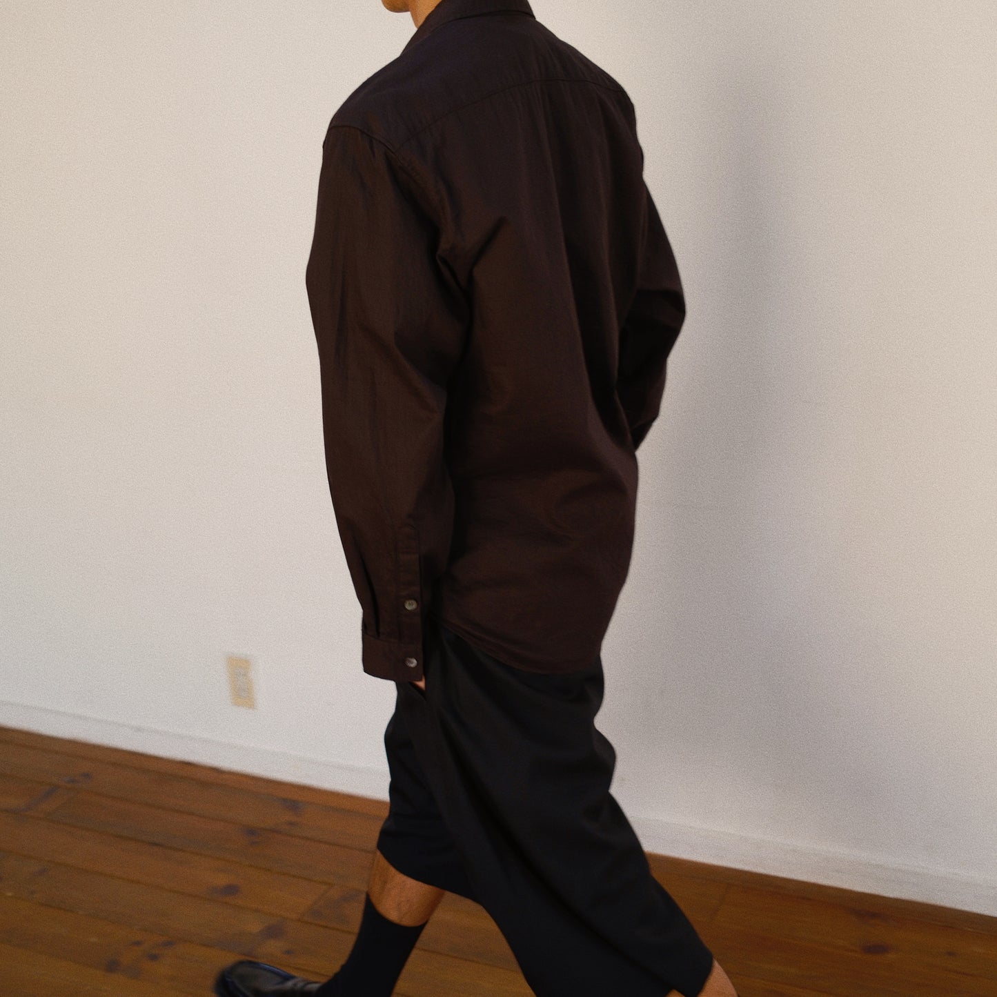 Asymmetric Shirt Balck