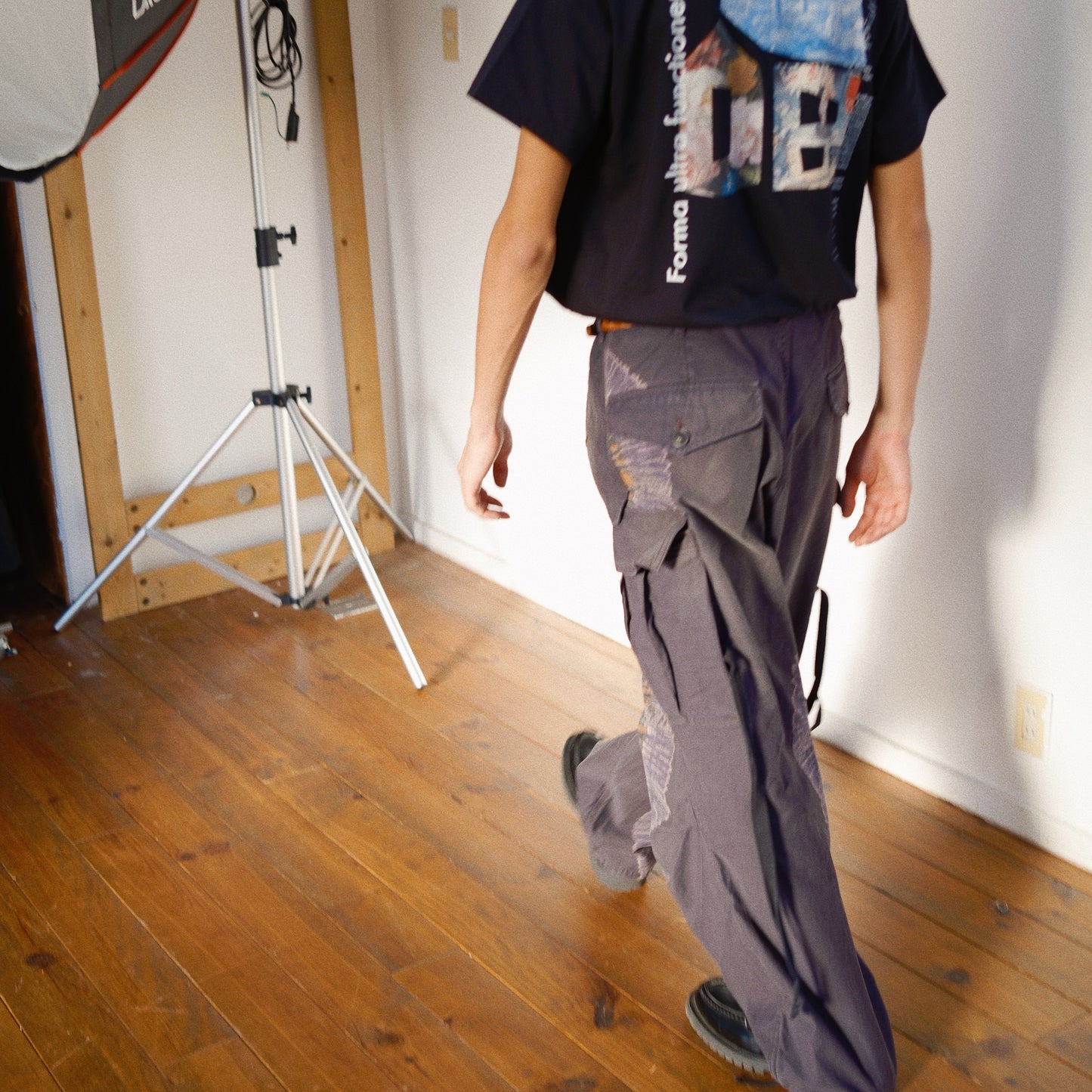 Tie-Dye Military Pants  Black