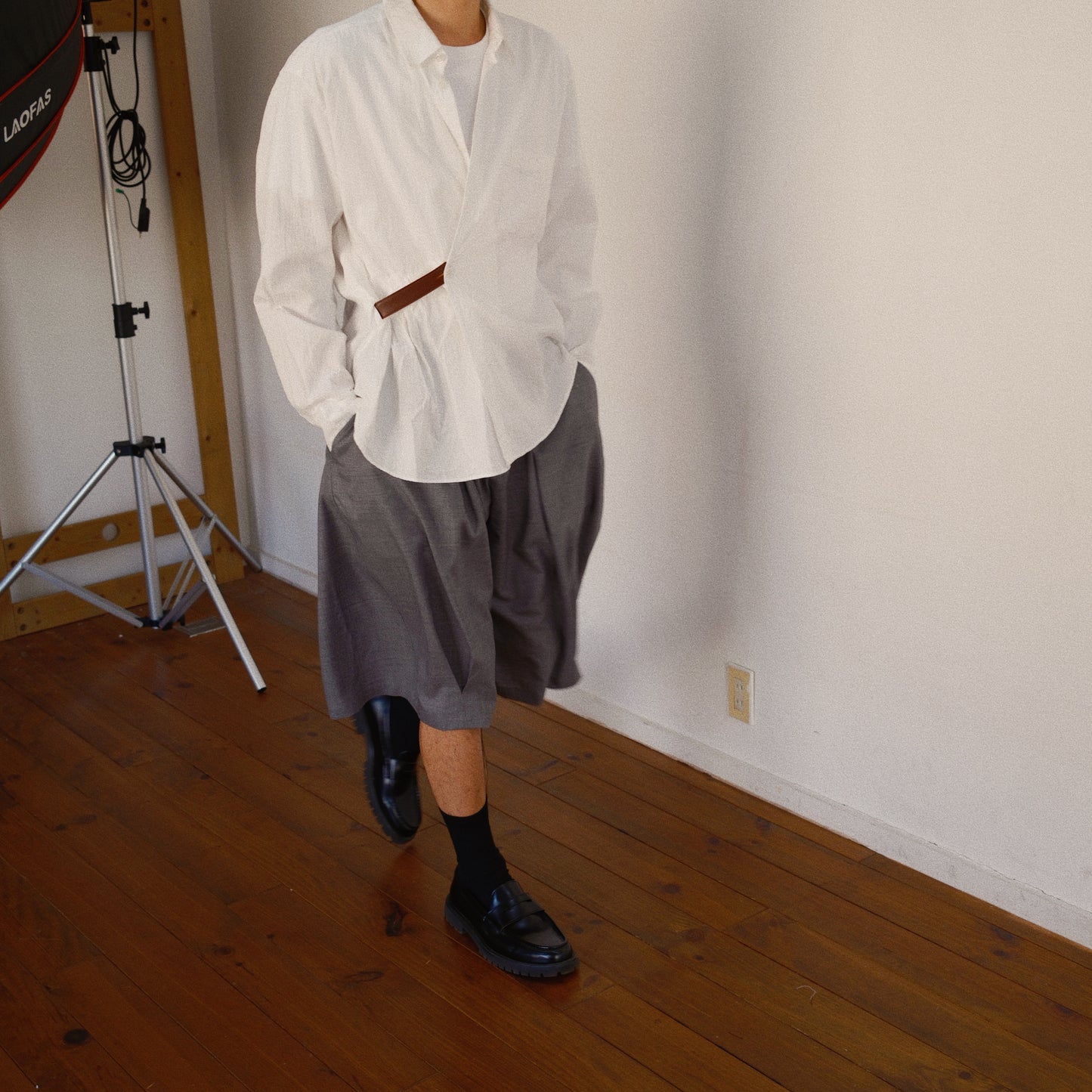 Asymmetric Shirt White