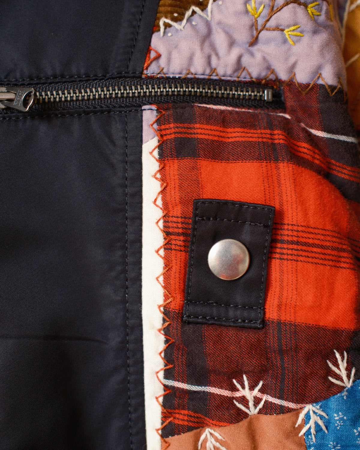 Quilt bomber jacket Black