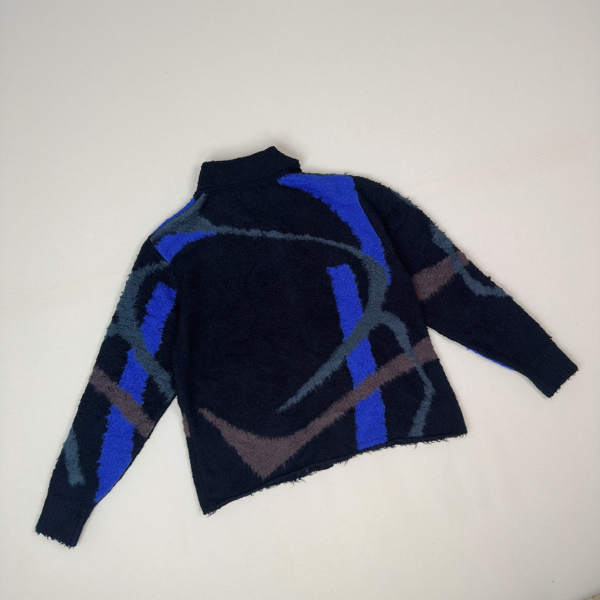 Jacquard-design cardigan Black – EYE/KHOKI