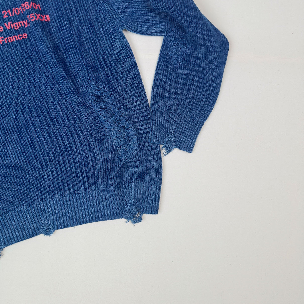 Indigo pullover knit Light Indigo