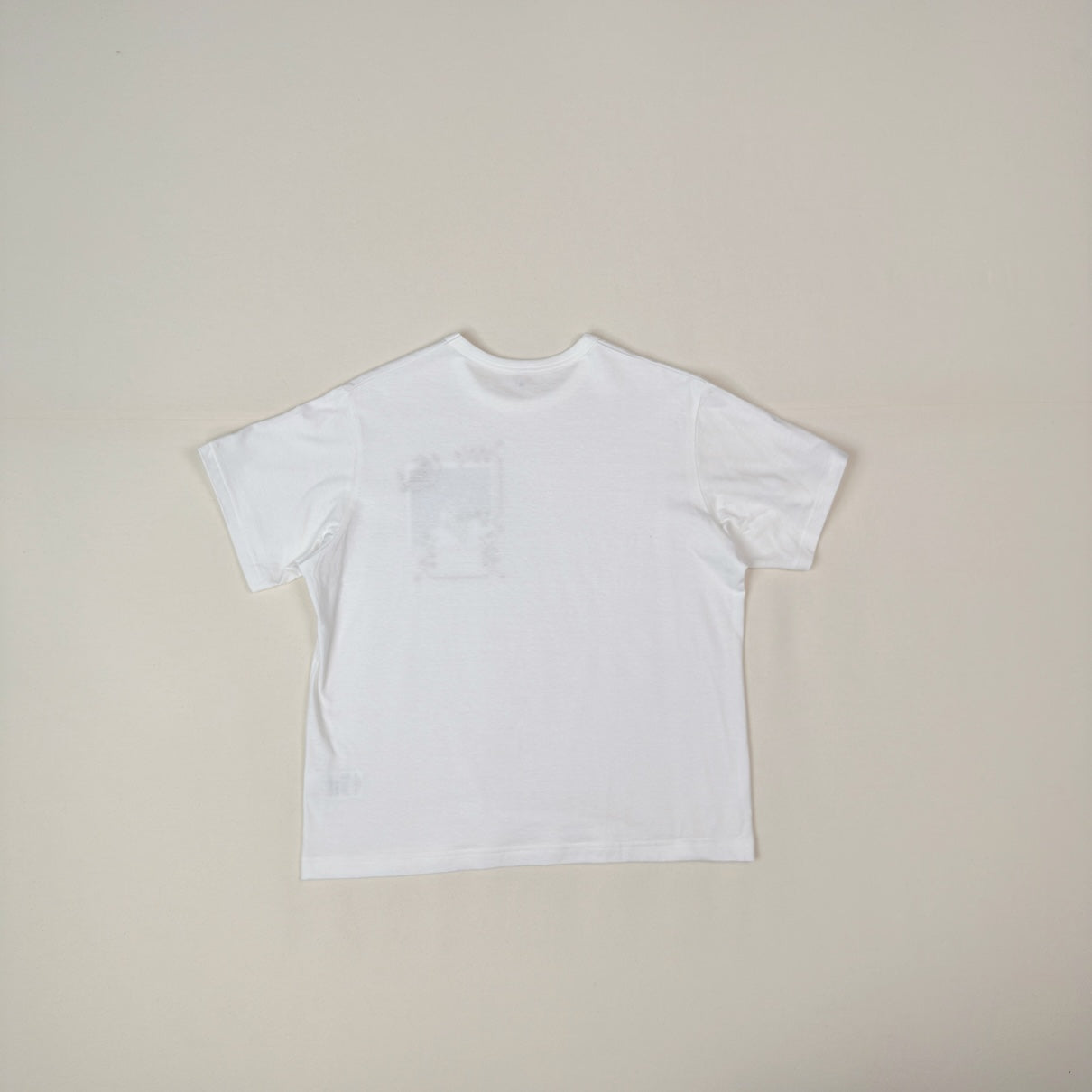 Embroidery and print design T-shirt White