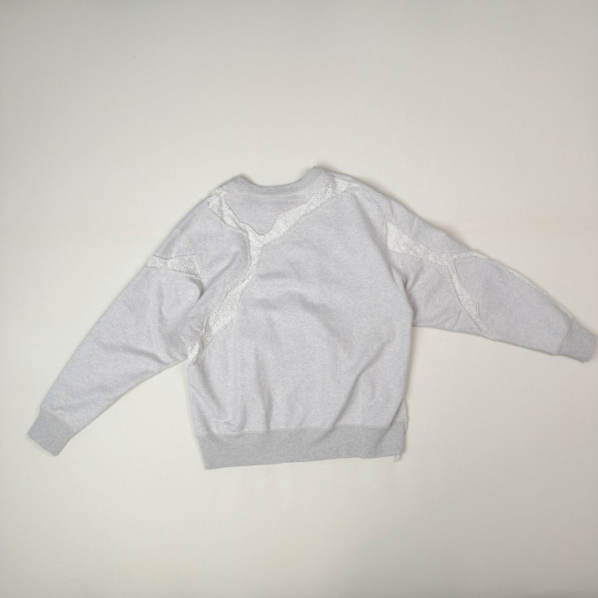 Asymmetric sweat shirt Oatmeal