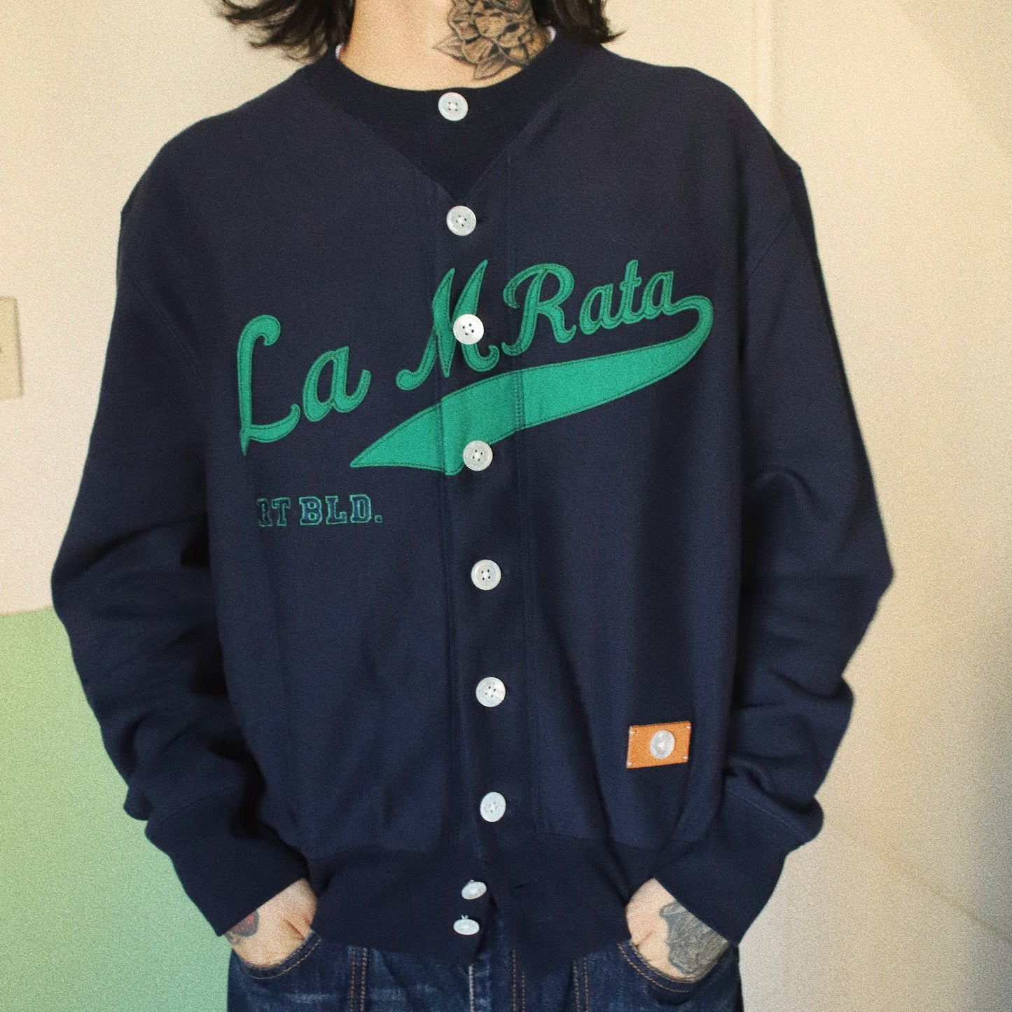 Sweat cardigan Navy