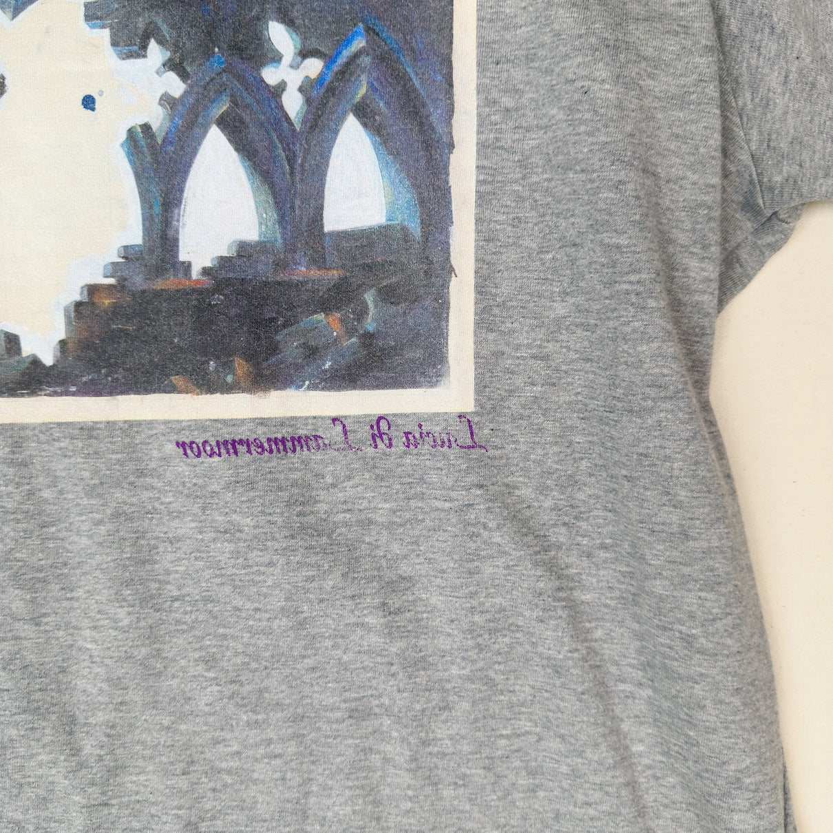 Printed T-shirt Gray