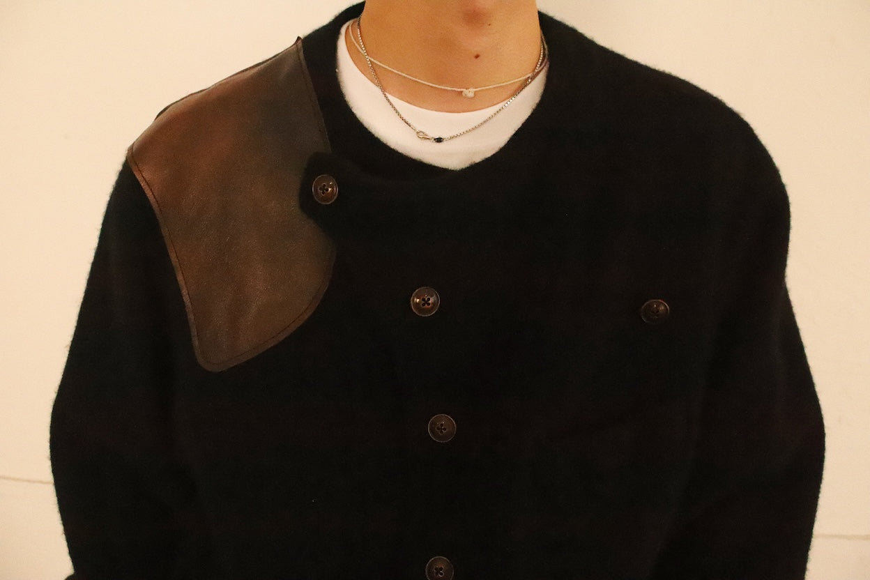 Asymmetric jacket Black