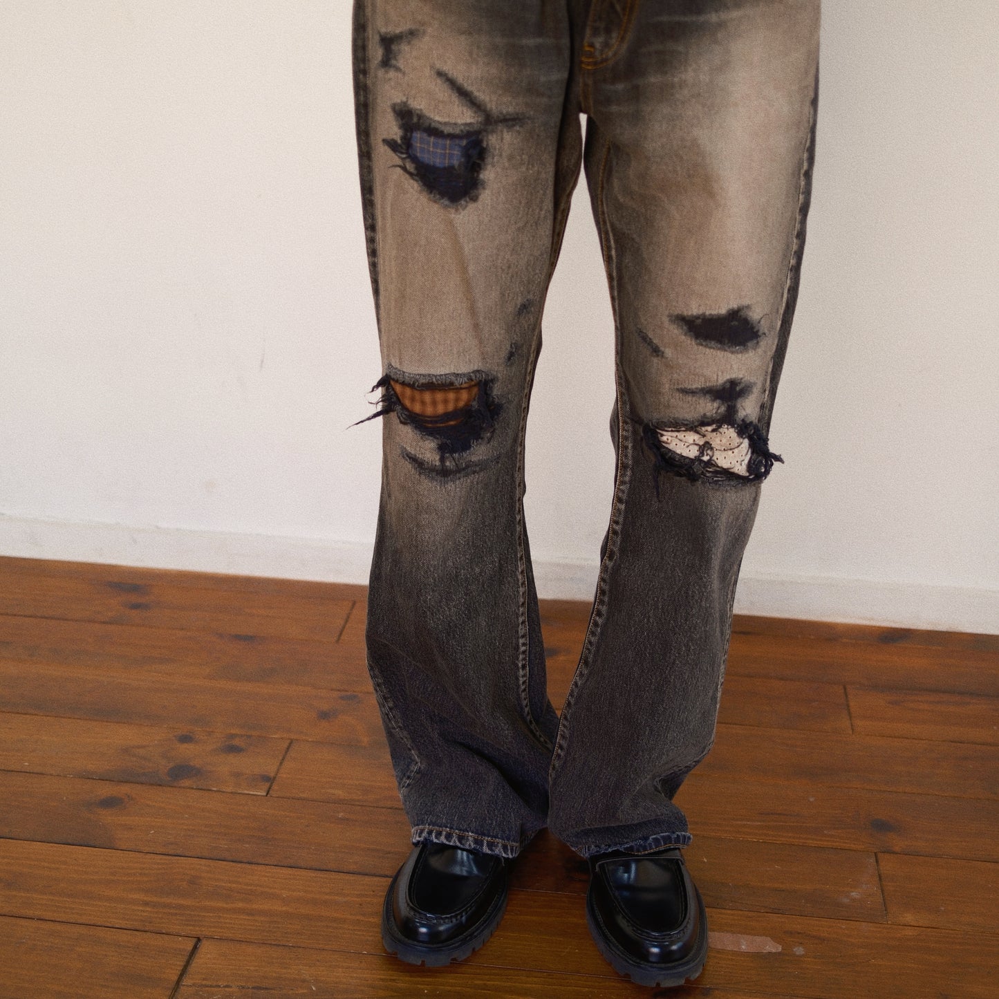 Fated Memory Denim Pants  Black