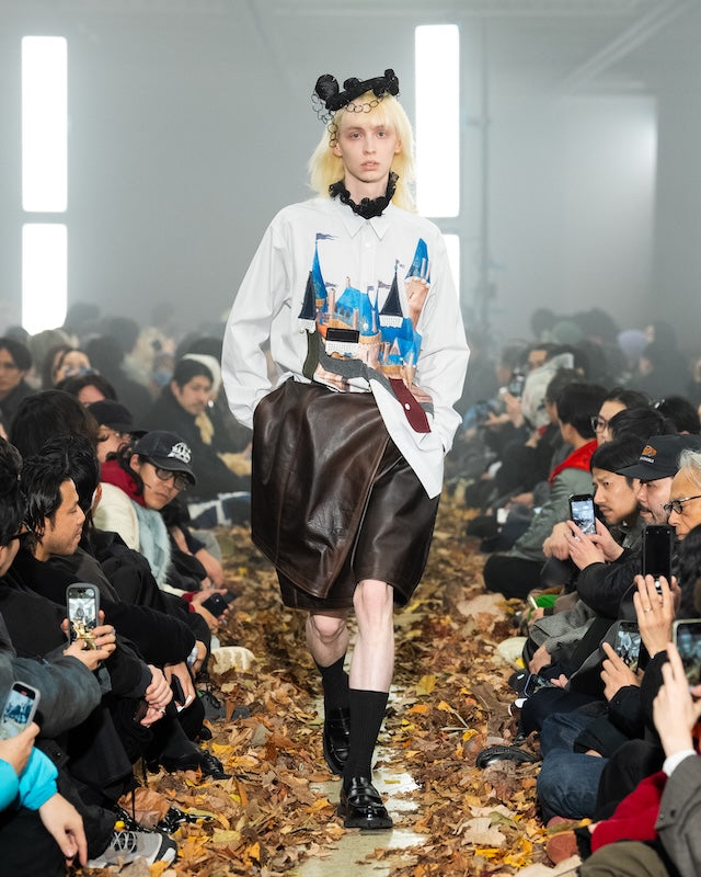 Appliqué-detail shirt White