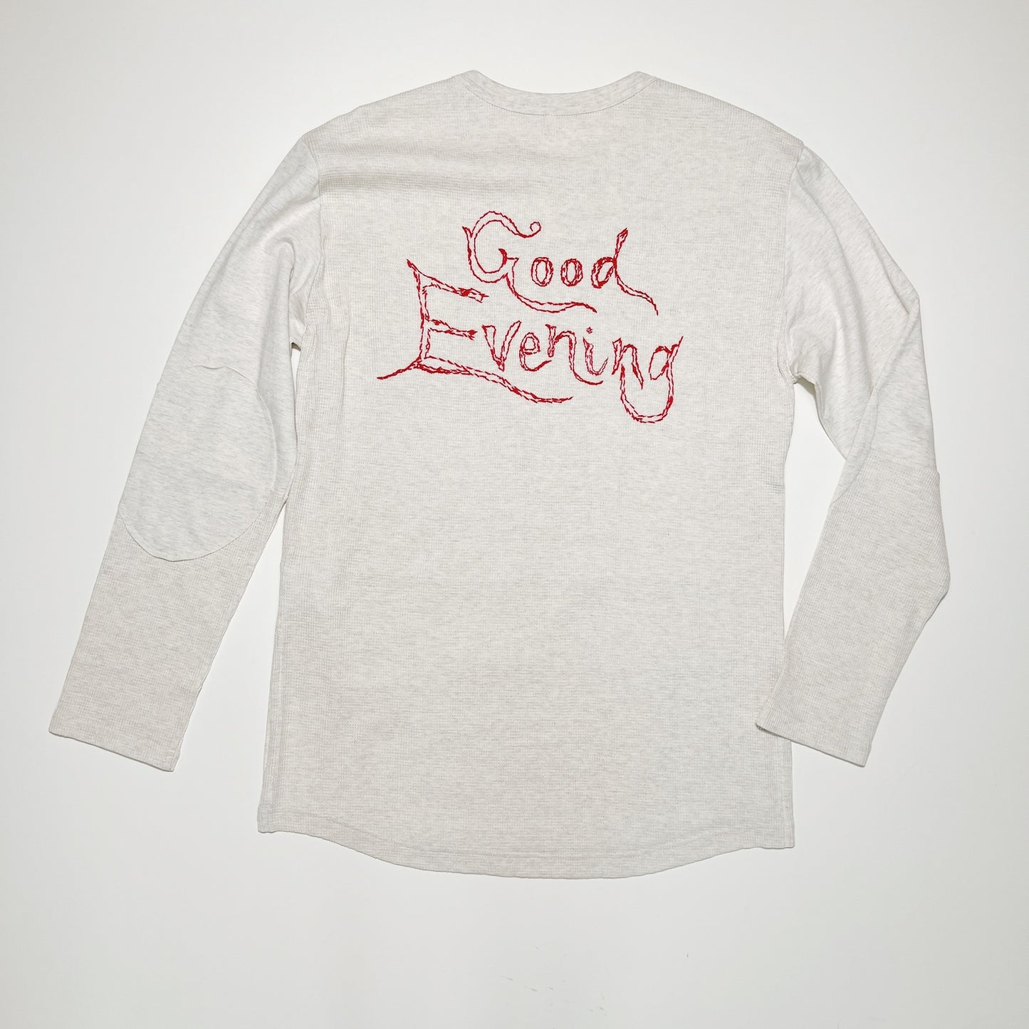 Panelled-design long sleeve T-shirt Gray