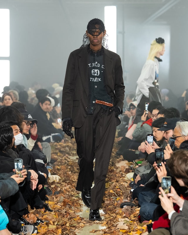 Vintage-eﬀect sweat cardigan Black