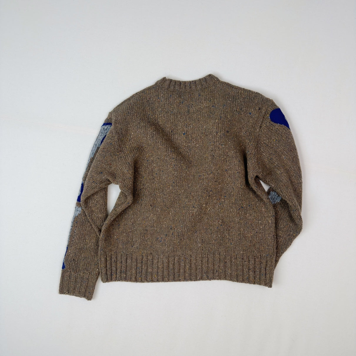 Needle punched knit Brown