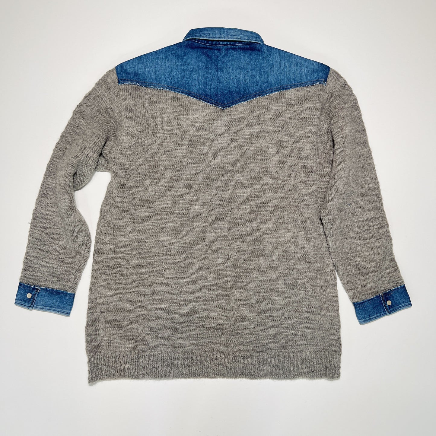 Western shirt knit Indigo