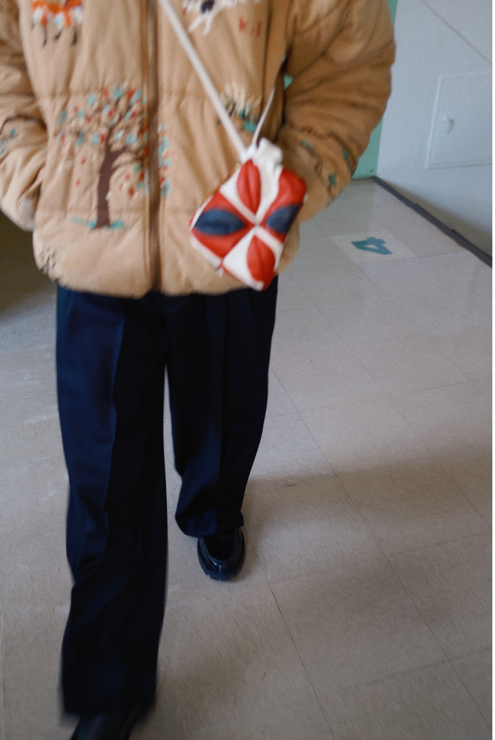 Hand-Patchwork Leather Bag Red – EYE/KHOKI