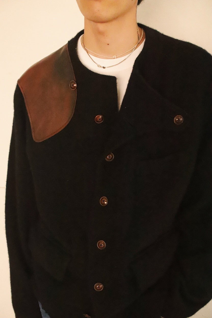 Asymmetric jacket Black