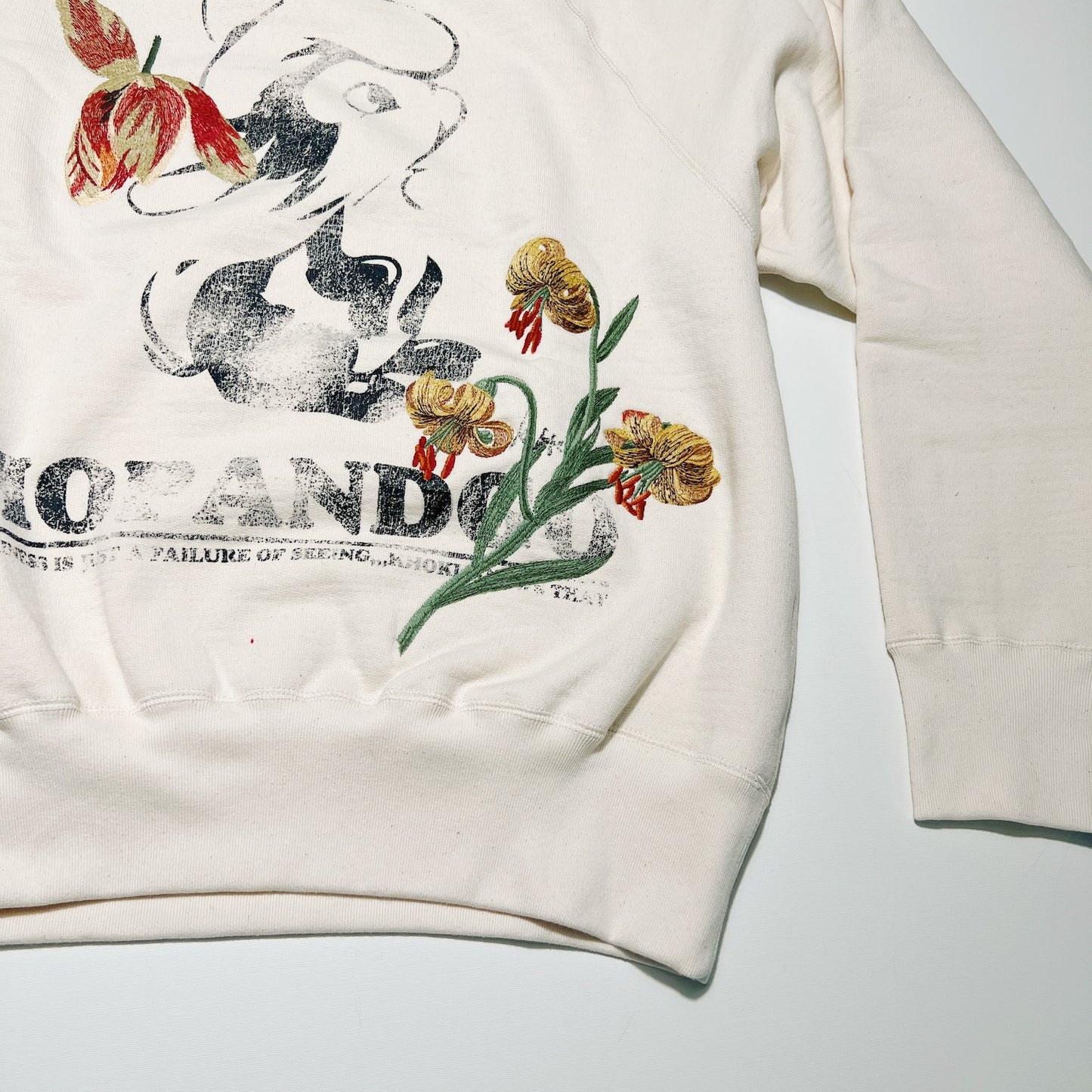 Vintage finished sweatshirt Oatmeal