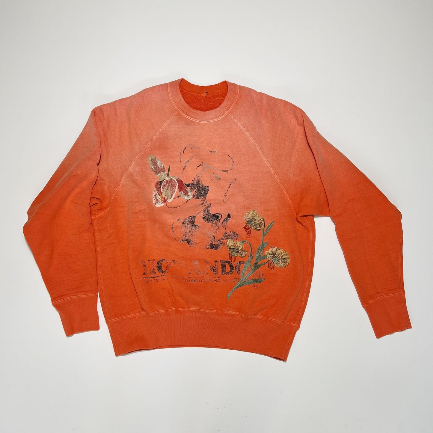 Vintage finished sweatshirt Orange