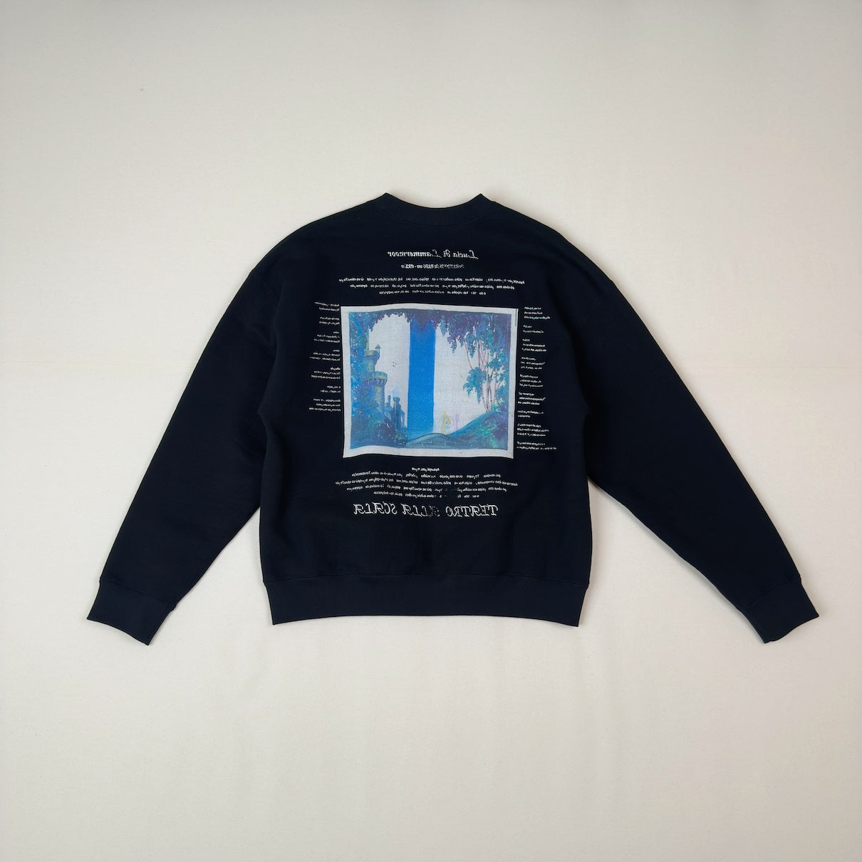 Printed sweat shirt Black