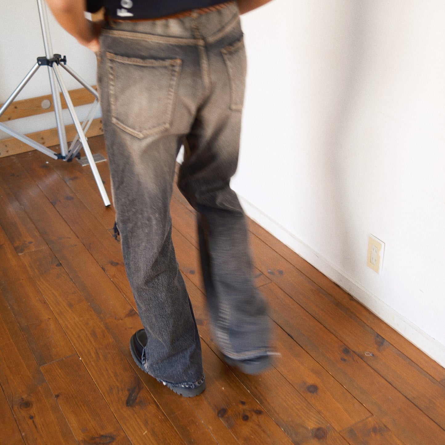 Fated Memory Denim Pants  Black